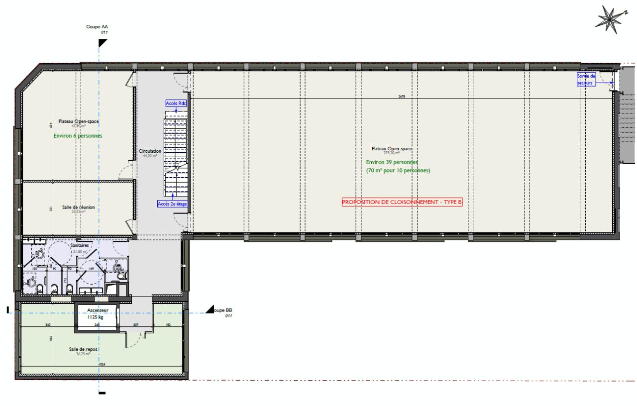 Bureau Rouen 1350m² Location bureau Rouen Seine-Maritime OLBUR2531923 3